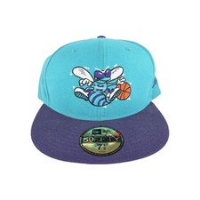 Charlotte Hornets Hat Size 7 1/2 Blue Purple Wool Blend Embroidered Cap Hats