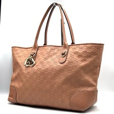 Gucci borsa a mano tote bag sima pelle rosa autentica