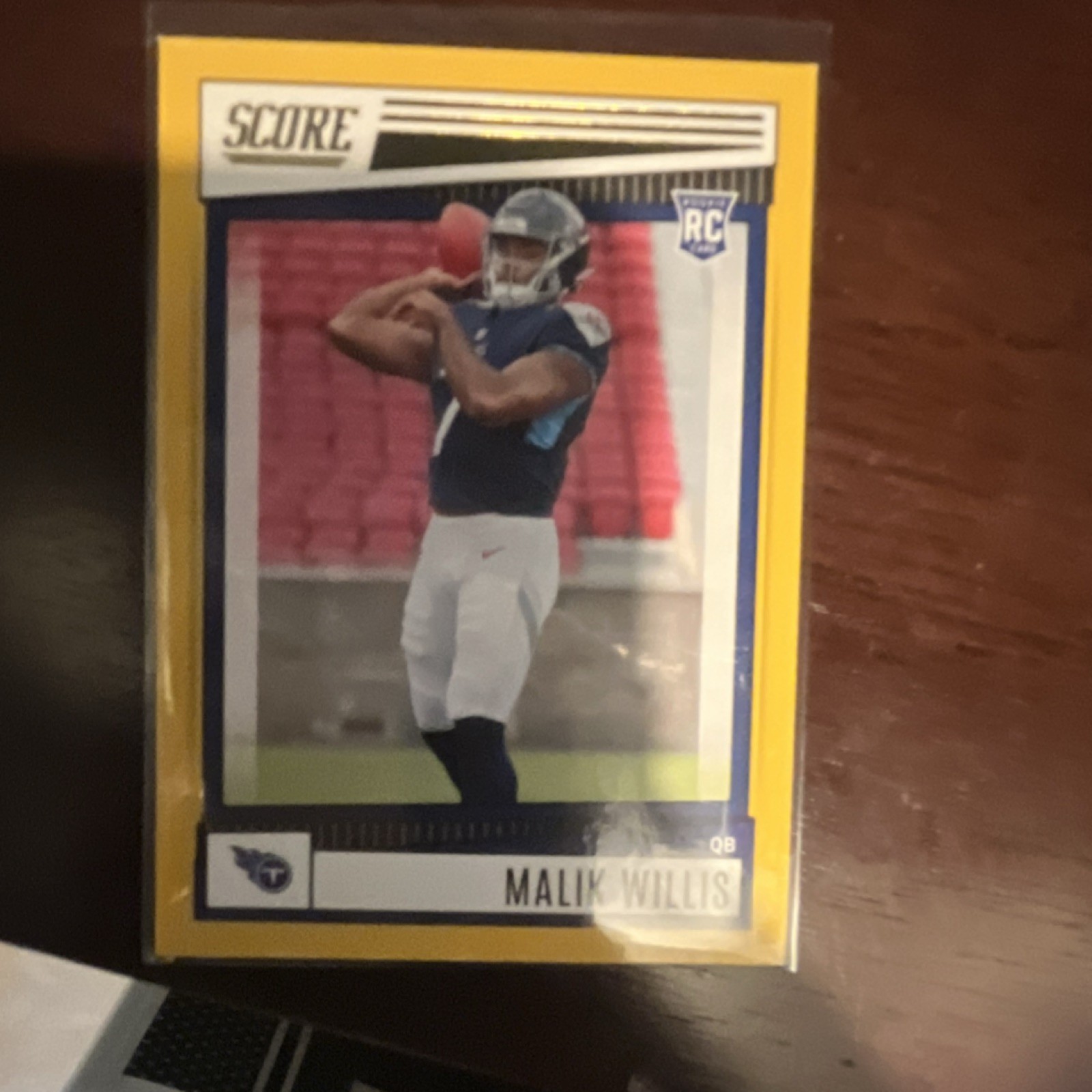 2022 Score Rookie Yellow Parallel Malik Willis Tennessee Titans #305