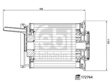 Kraftstofffilter FEBI BILSTEIN 172764 Filtereinsatz für AUDI Q7 4MB 4MG 4MQ Van