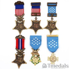 USA Medal of Honor Army Navy 6er Set Orden Medaillen Full Size Replica