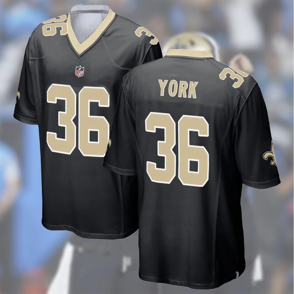 Welcom York #36 New Orleans S Player Name & Number AOP Fan Gift