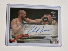 2018 Topps UFC Chrome Chad Laprise Auto RC Autograph Rookie Card #FA-CLA