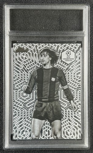 Johan Cruyff [Silver] #FI-7 2024 Topps Finest UEFA Idols card
