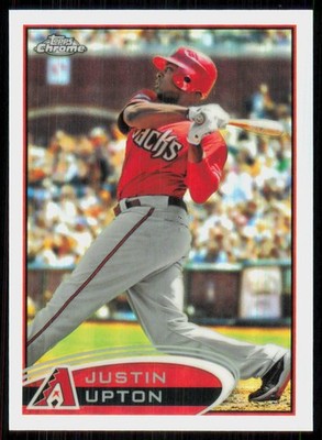 2012 Topps Chrome Refractor Justin Upton Arizona Diamondbacks #10