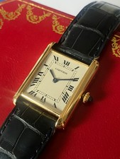 Orologio da polso Cartier Tank Louis, 78086, "Parigi", vintage, oro 750, scatola, unisex