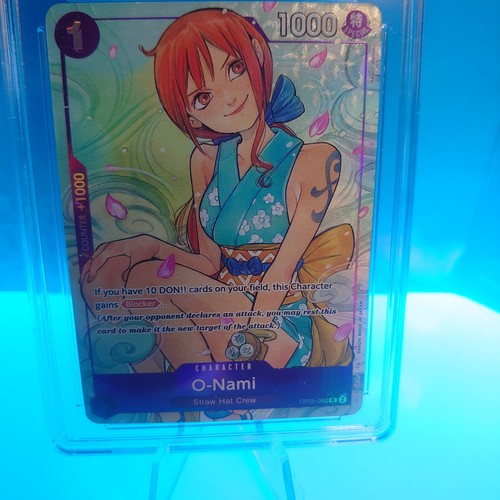 CGC MINT 9 English One Piece English O-Nami OP05-062 Illustration Box Vol. 1 - Picture 2 of 2