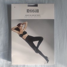 Image of Wolford Velvet De Luxe  66 Tights, Size Medium in Black