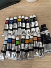 NEW Fine Touch Oil Paints Set of 18 Colors .4ozTubes, Open Box SEALED PAINTS