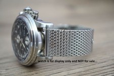 Cinturino orologio maglia acciaio inox 20 mm fibbia tang per orologio Ball Railmaster