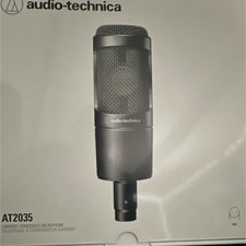 Audio-Technica AT2035 Cardioid Condenser Microphone XLR 3 Pin Black