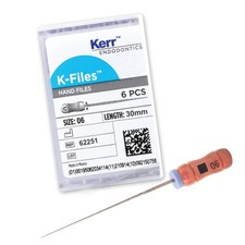 Kerr Dental 62250 Endodontic K-Files 25mm 06 Pink 6/Bx