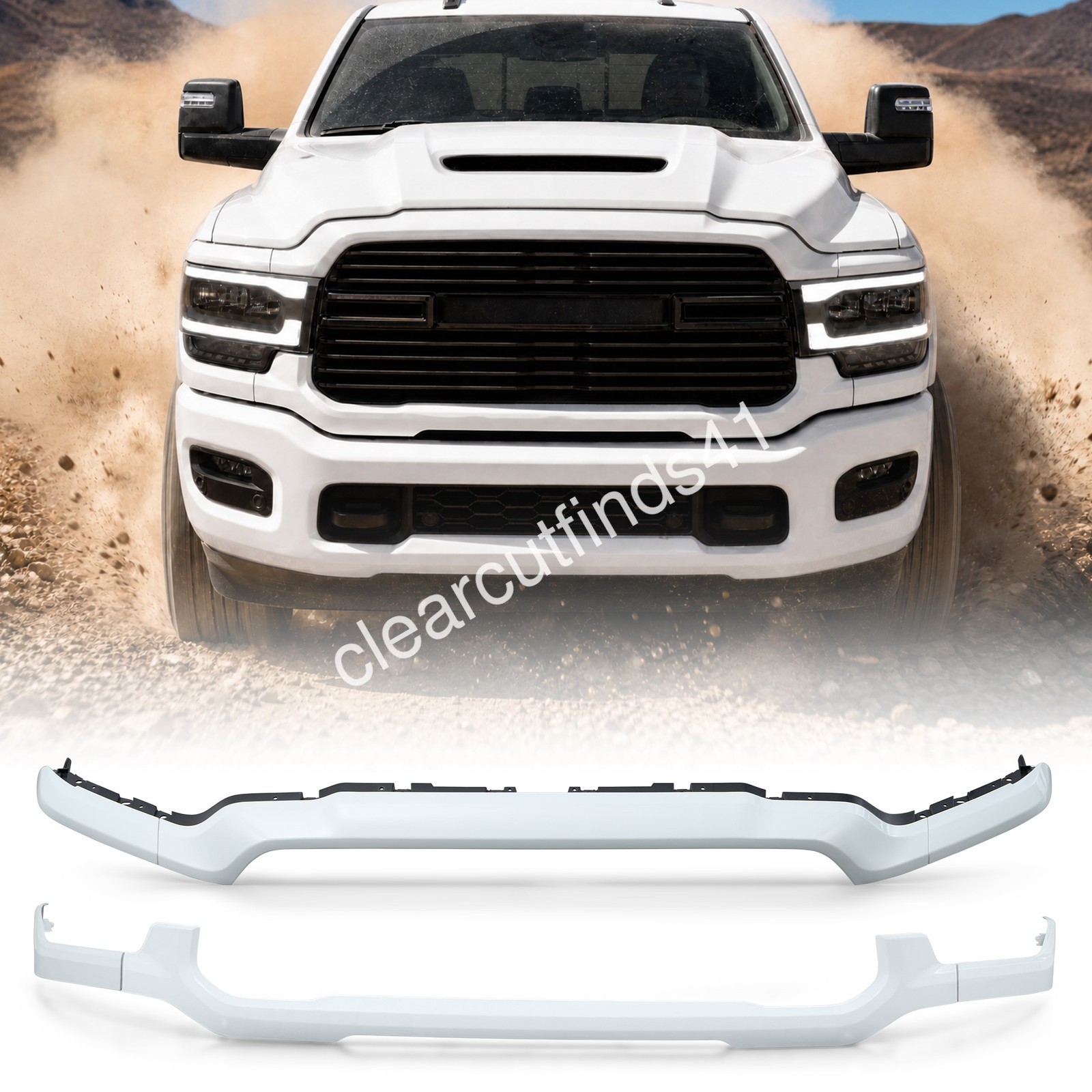 For 2019-26 Ram 2500 3500 Front Bumper Upper /Lower Grille Trim Molding OE Style