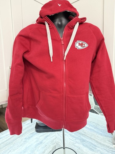 Antigua Kansas City Chiefs Mens Hoodie Full Zip Size L Large Red