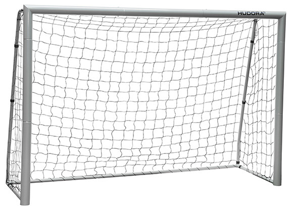 Hudora 76934/01 FußBalltor Expert Grau FußBall 240X160X85 Tor 240 Inkl. Heringe-image