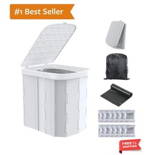 Lightweight Travel Potty with Lid - Perfect for Camping, Hiking Road Trips