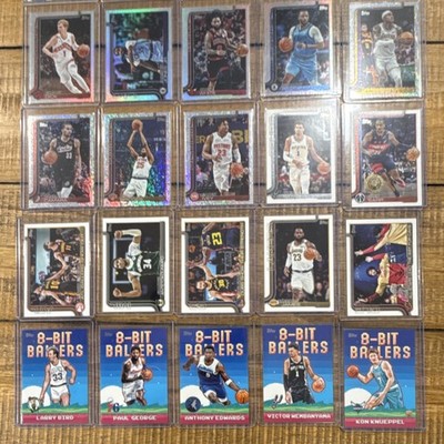Topps 8-Bit Ballers & Players LeBron James, Garnett, Banchero NBA Card Lot - 32