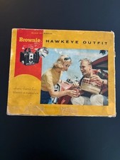 Vintage 50's Kodak Brownie Hawkeye Outfit, Original Box Flash Model Camera 177E