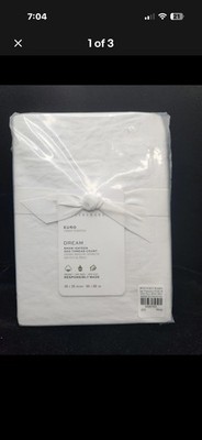 POTTERY BARN WHITE DREAM ORGANIC COTTON SATEEN EURO PILLOW SHAM  NEW -- Lot 2679