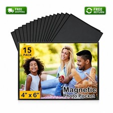 15 Pack 4x6 Inch Magnetic Picture Frame for Refrigerator Fridge Pictures Frame  