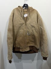 Vintage Carhartt Jacket Size XLT Active Hooded Duck Made in USA J03BRN