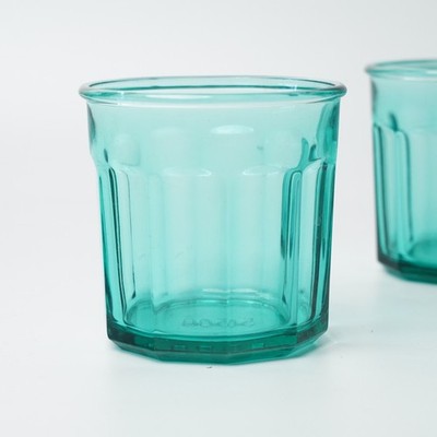 Luminarc Working Glass 500 Teal Green 3.75'' Tumbler - Made in France