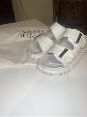 Alexander Mcqueen Hybrid Slide White sandal Size 38.5 EU Size 9 US Preowned Mint