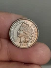 1909 Indian Cent Nice Original AU Full Diamonds