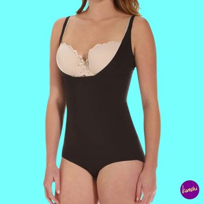 MAIDENFORM Damen Bodybriefer WYOB Shapewear, Schwarz, UK XL | EU 44 | US 14