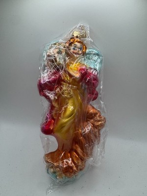 VTG Christopher Radko ''Gabrielle'' Angel Holding Urn Glass Christmas Ornament New
