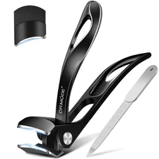 Angled Head Toe Nail Clippers for Thick Nails for Seniors, Slanted Large Toen...