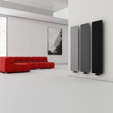 Carisa Croydon Light Grey Slim Designer Radiator