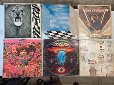 Rock  Roll Various Artist LP Vinyl Record Lot Of 6 Santana, Boston, Cream,    ..