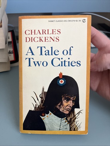 Eine Geschichte zweier Städte von Charles Dickens Vintage Taschenbuch gut +