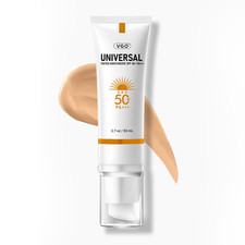 Tinted Sunscreen for Face SPF 50, Hydrating Sun Essence Leaves No Sticky Feeling