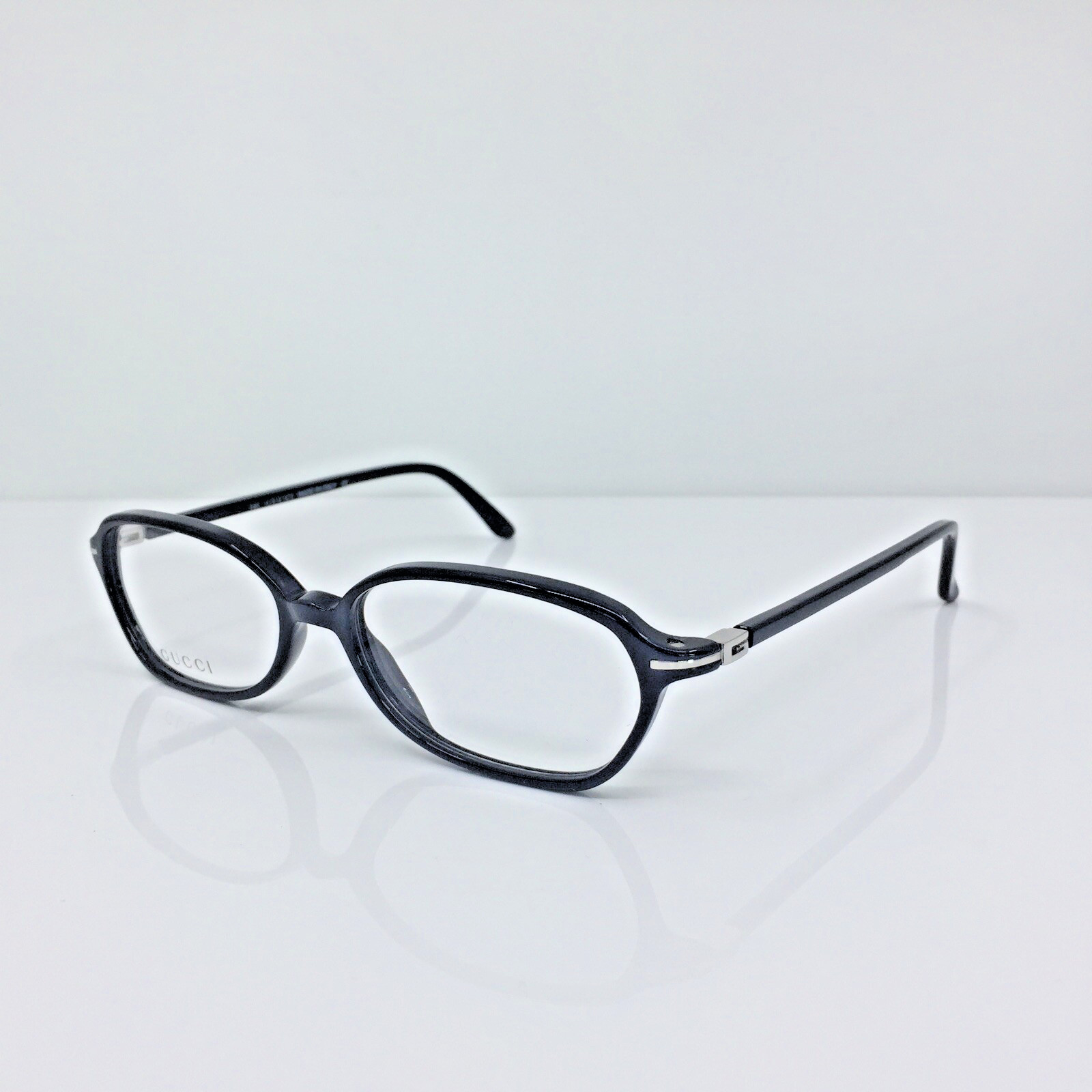 New Vintage GUCCI 2458 EYEGLASSES GG 2458 Optical C. 807 Shiny Black 51mm Italy