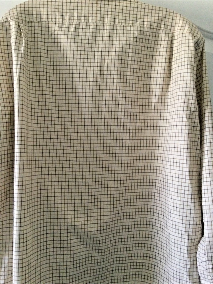 Camisa Polo De Colección por Ralph Lauren 16 1/2-33 Marrón Beige A Cuadros Philip Manga Larga Foto 4 de 4