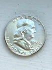 1955 Franklin Silver Half Dollar Uncirculated Key Date Coin