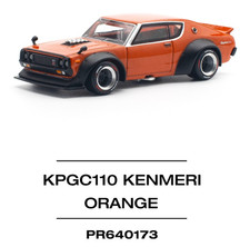 Pop Race Nissan Skyline GT-R V8 Drift (Kenmeri) - Orange 1:64 Scale Car PR640173