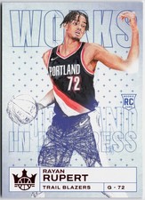 2023-24 Panini Court Kings #13 Rayan Rupert Works in Progress Ruby #/149 RC