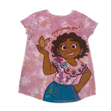 Disney Jumping Beans Girls Encanto Graphic Knit Top T-Shirt Pink Sz 8 Medium SS
