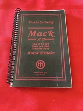 Mack A & B Trucks 1923 To 1926 Parts Catalog 