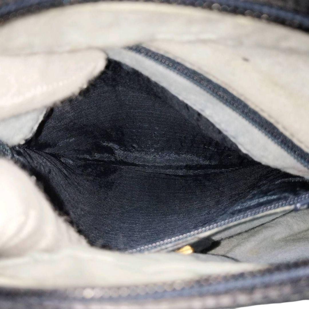 GUCCI Old GG Supreme PVC Shoulder Bag Navy Authentic Vintage Classic thumbnail 12