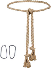 Rope Belt for Women 98 Inch Adjustable Cotton Long Waist Rope Belts Brown