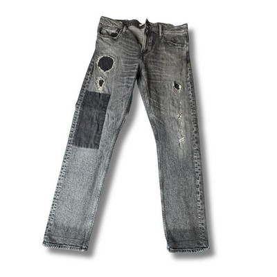 Calvin Klein Men s Slim Fit Patch Jeans Premium Italian Denim 36x32 Designer
