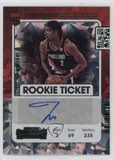2021-22 Panini Contenders Game Ticket Green Ice Trendon Watford #159 Auto 18er