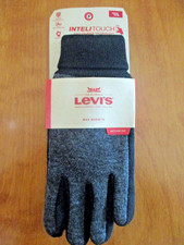 NWT LEVI'S MENS TOUCH SCREEN MAX WARMTH GLOVES SIZE L RETAIL 36.00
