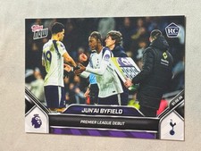 2025-26 Topps Now Premier League Jun'ai Byfield Rookie RC #126 Tottenham Hotspur