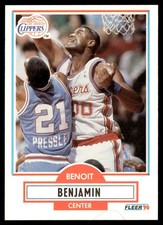 1990-91 Fleer Benoit Benjamin Los Angeles Clippers #84