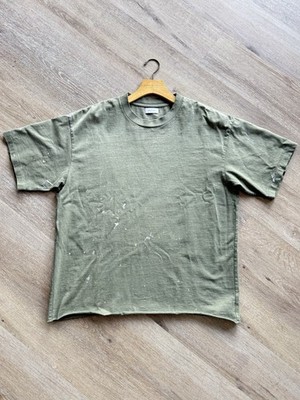 John Elliott Odeon Olive T Shirt Size 3 Large Distressed Short Sleeve